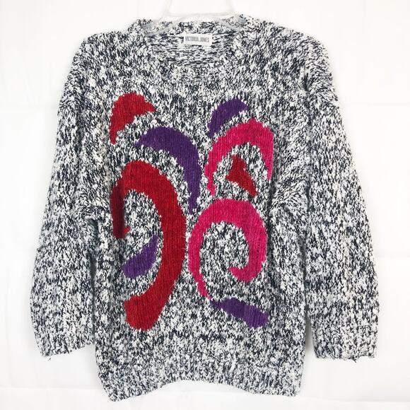 Vintage Victoria Jones Womens Sweater Medium Retro Chunky Career Workwear - Picture 1 of 10